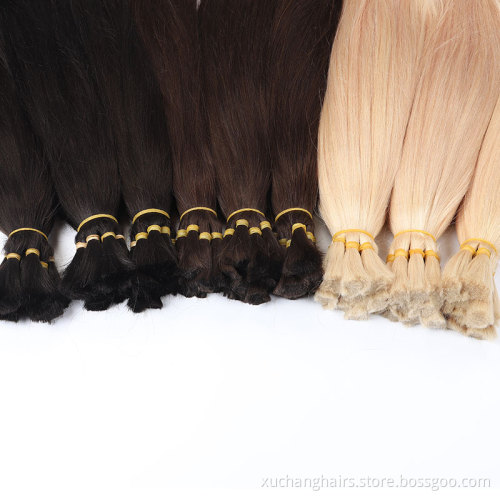 Unprocessed Cuticle Aligned 613 Blond Bulk Hair Vendors Indian Virgin Raw 100% Human Hair Bundles Bulk